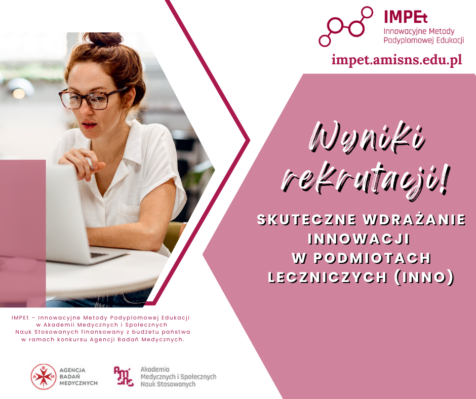 SKUTECZNE WDRAŻANIE INNOWACJI W PODMIOTACH LECZNICZYCH (INNO) (1)